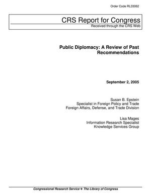 Public Diplomacy: A Review of Past Recommendations