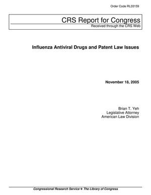 Influenza Antiviral Drugs and Patent Law Issues