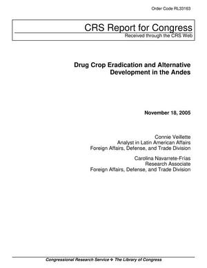 Drug Crop Eradication and Alternative Development in the Andes