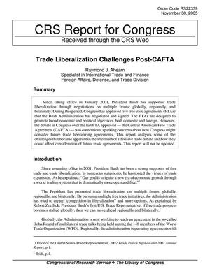 Trade Liberalization Challenges Post-CAFTA