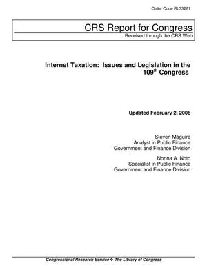 Primary view of object titled 'Internet Taxation: Issues and Legislation in the 109th Congress'.