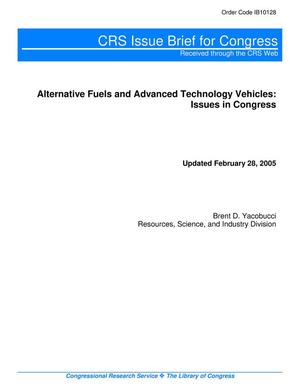 Alternative Fuels and Advanced Technology Vehicles: Issues in Congress