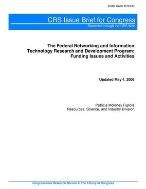 The Federal Networking and Information Technology Research and Development Program: Funding Issues and Activities