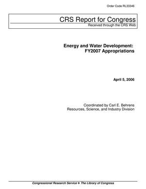 Energy and Water Development: FY2007 Appropriations