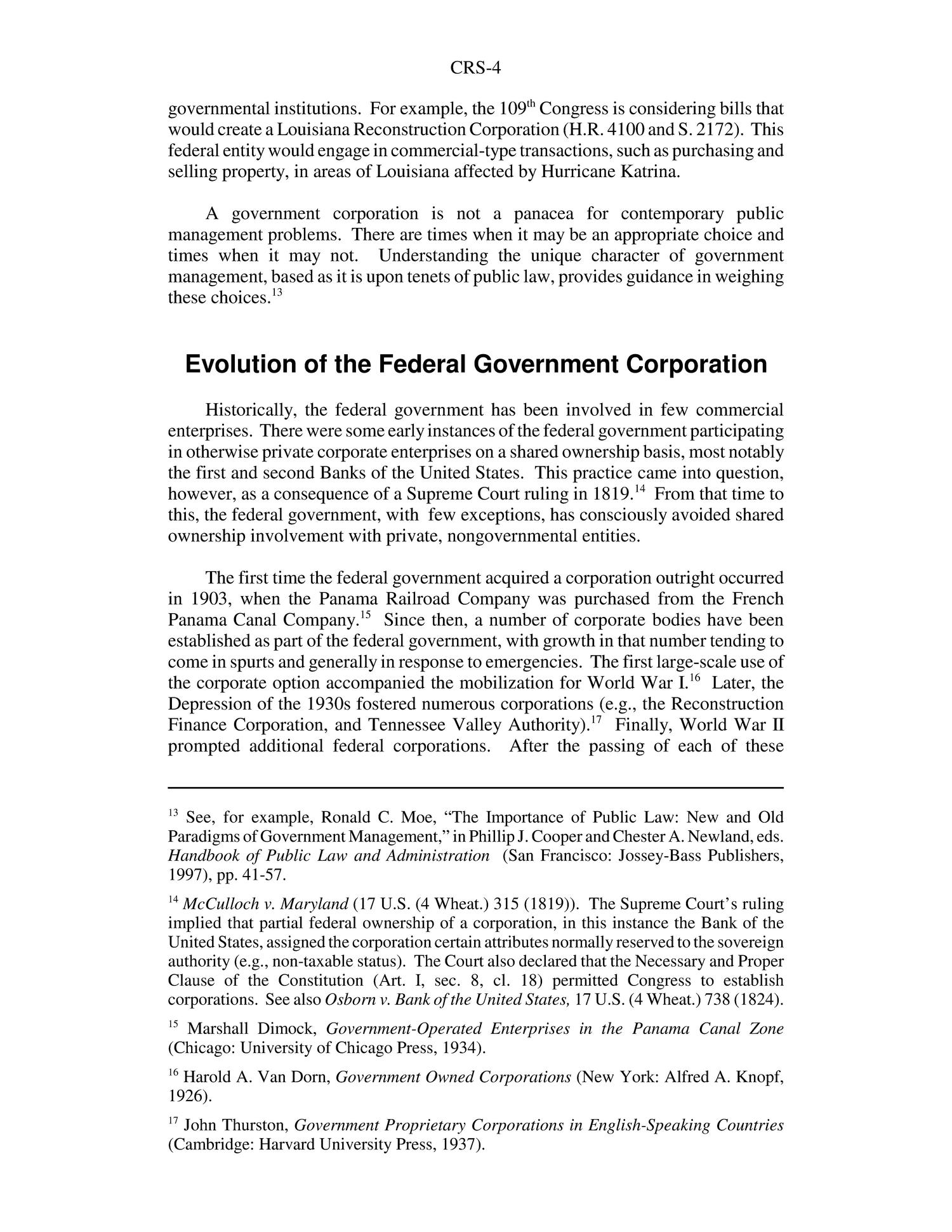 Federal Government Corporations: An Overview
                                                
                                                    [Sequence #]: 7 of 24
                                                