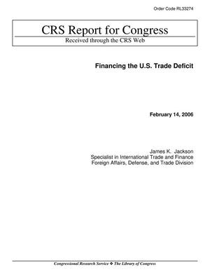 Primary view of object titled 'Financing the U.S. Trade Deficit'.