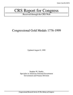 Congressional Gold Medals 1776-1999
