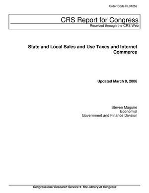 Primary view of object titled 'State and Local Sales and Use Taxes and Internet Commerce'.