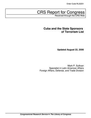 Cuba and the State Sponsors of Terrorism List