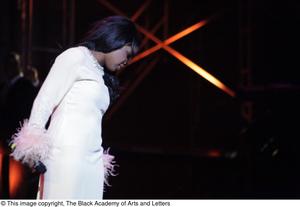 [Actress performs a solo in Aretha: The Musical]