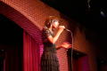 Thumbnail image of item number 1 in: '[Rachel Webb singing on stage]'.