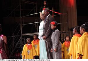 [Young actors perform in Aretha: The Musical]