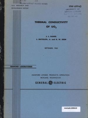 Thermal Conductivity of UO2