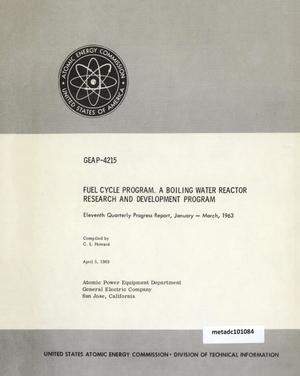 Primary view of object titled 'Fuel Cycle Program Progress Report: Eleventh Quarter, January-March 1963'.
