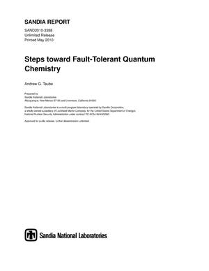 Steps toward fault-tolerant quantum chemistry.