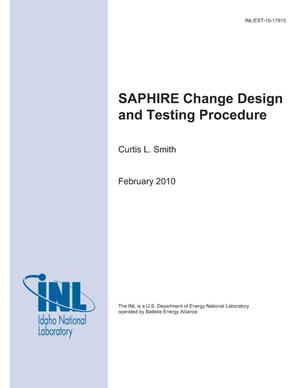 SAPHIRE Change Design and Testing Procedure
