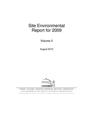 Site Environmental Report for 2009, Volume 2