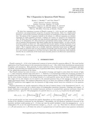 The $\hbar$ Expansion in Quantum Field Theory
