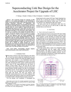Superconducting link bus design for the accelerator project for upgrade of LHC