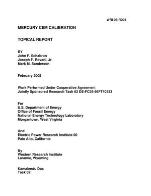 Mercury CEM Calibration