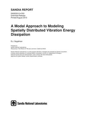 A modal approach to modeling spatially distributed vibration energy dissipation.