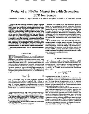 Design of a Nb3Sn Magnet for a 4th Generation ECR Ion Source