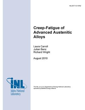 Creep-Fatigue of Advanced Austenitic Alloys