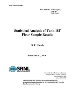 Statistical Analysis of Tank 18F Floor Sample Results