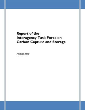 Report of the Interagency Task Force on Carbon Capture and Storage