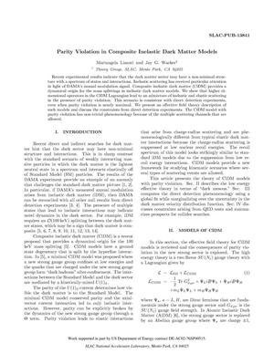 Parity Violation in Composite Inelastic Dark Matter Models