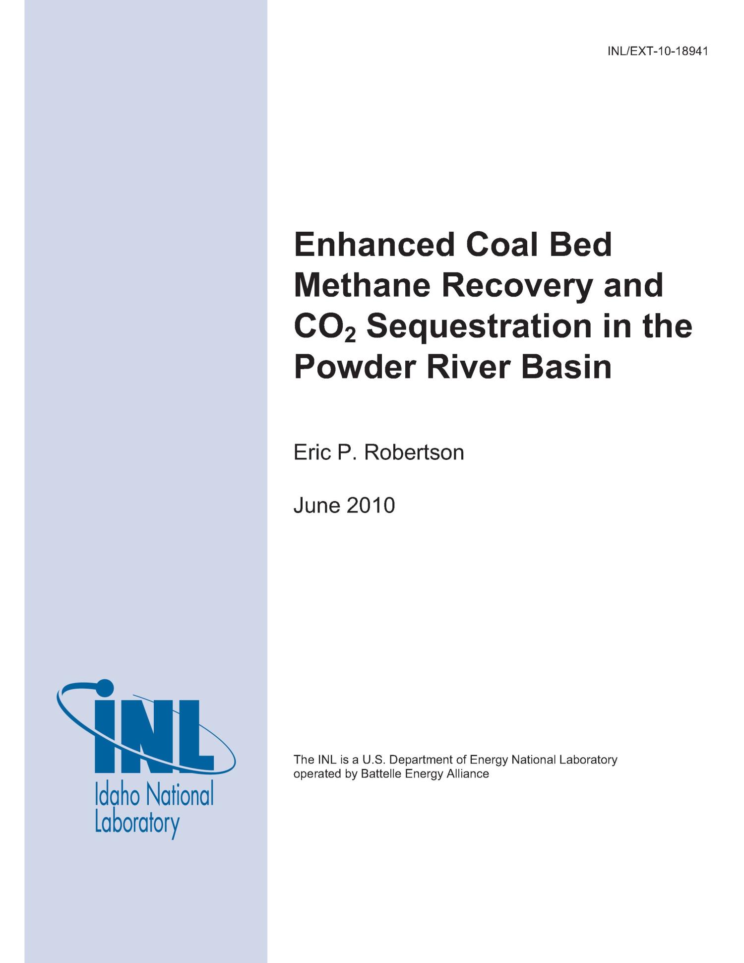 Enhanced Coal Bed Methane Recovery and CO2 Sequestration in the Powder River Basin
                                                
                                                    [Sequence #]: 1 of 35
                                                