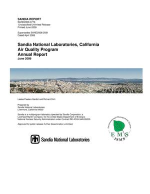 Sandia National Laboratories, California Air Quality Program annual report.