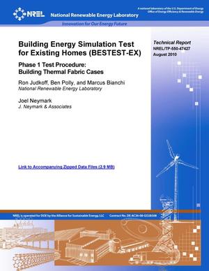 Building Energy Simulation Test for Existing Homes (BESTEST-EX); Phase 1 Test Procedure: Building Thermal Fabric Cases