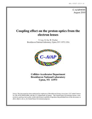 Primary view of object titled 'Coupling effect on the proton optics from the electron lenses'.