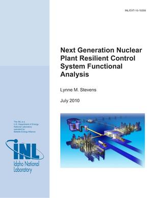 Next Generation Nuclear Plant Resilient Control System Functional Analysis