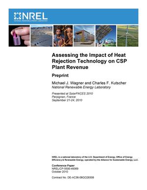 Assessing the Impact of Heat Rejection Technology on CSP Plant Revenue: Preprint