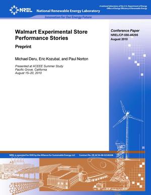 Walmart Experimental Store Performance Stories: Preprint