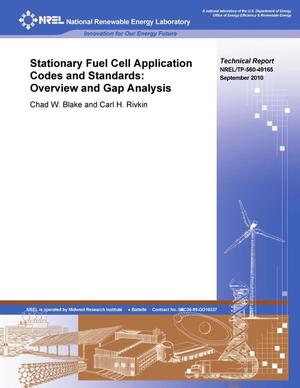 Stationary Fuel Cell Application Codes and Standards: Overview and Gap Analysis