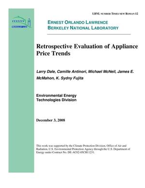 Retrospective Evaluation of Appliance Price Trends