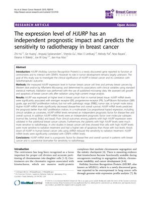 The Expression Level of HJURP has an Independent Prognostic Impact and Predicts the Sensitivity to Radiotherapy in Breast Cancer