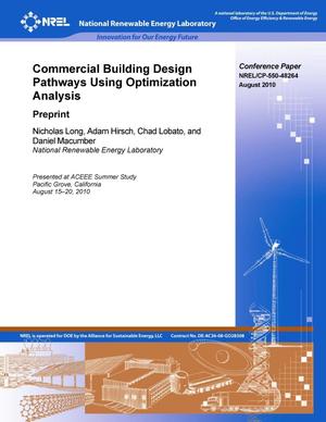 Commercial Building Design Pathways Using Optimization Analysis: Preprint