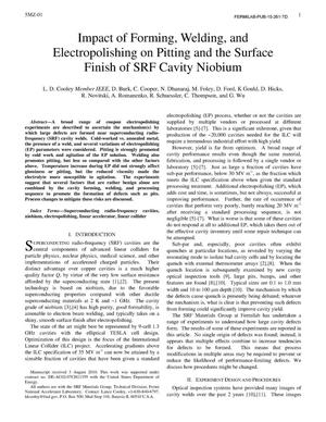 Impact of forming, welding, and electropolishing on pitting and the surface finish of SRF cavity niobium