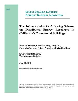 The Influence of a CO2 Pricing Scheme on Distributed Energy Resources in California's Commercial Buildings