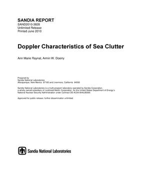 Doppler characteristics of sea clutter.