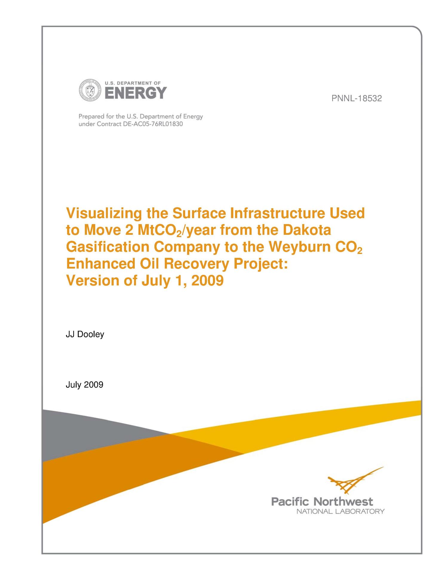 Visualizing the Surface Infrastructure Used to Move 2 MtCO2/year from the Dakota Gasification Company to the Weyburn CO2 Enhanced Oil Recovery Project: Version of July 1, 2009
                                                
                                                    [Sequence #]: 1 of 5
                                                