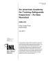 Article: An American Academy for Training Safeguards Inspectors - An Idea Revi…