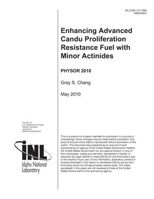 ENHANCING ADVANCED CANDU PROLIFERATION RESISTANCE FUEL WITH MINOR ACTINIDES