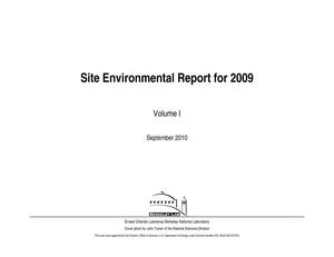 Site Environmental Report for 2009, Volume I