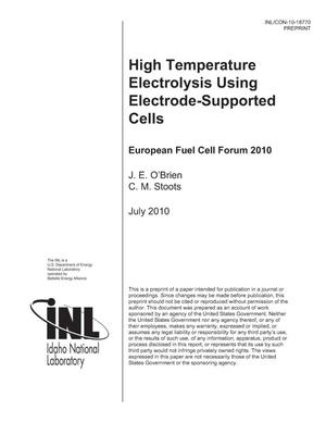 High Temperature Electrolysis using Electrode-Supported Cells