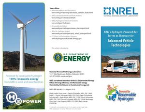 NREL's Hydrogen-Powered Bus Serves as Showcase for Advanced Vehicle Technologies (AVT) (Brochure)